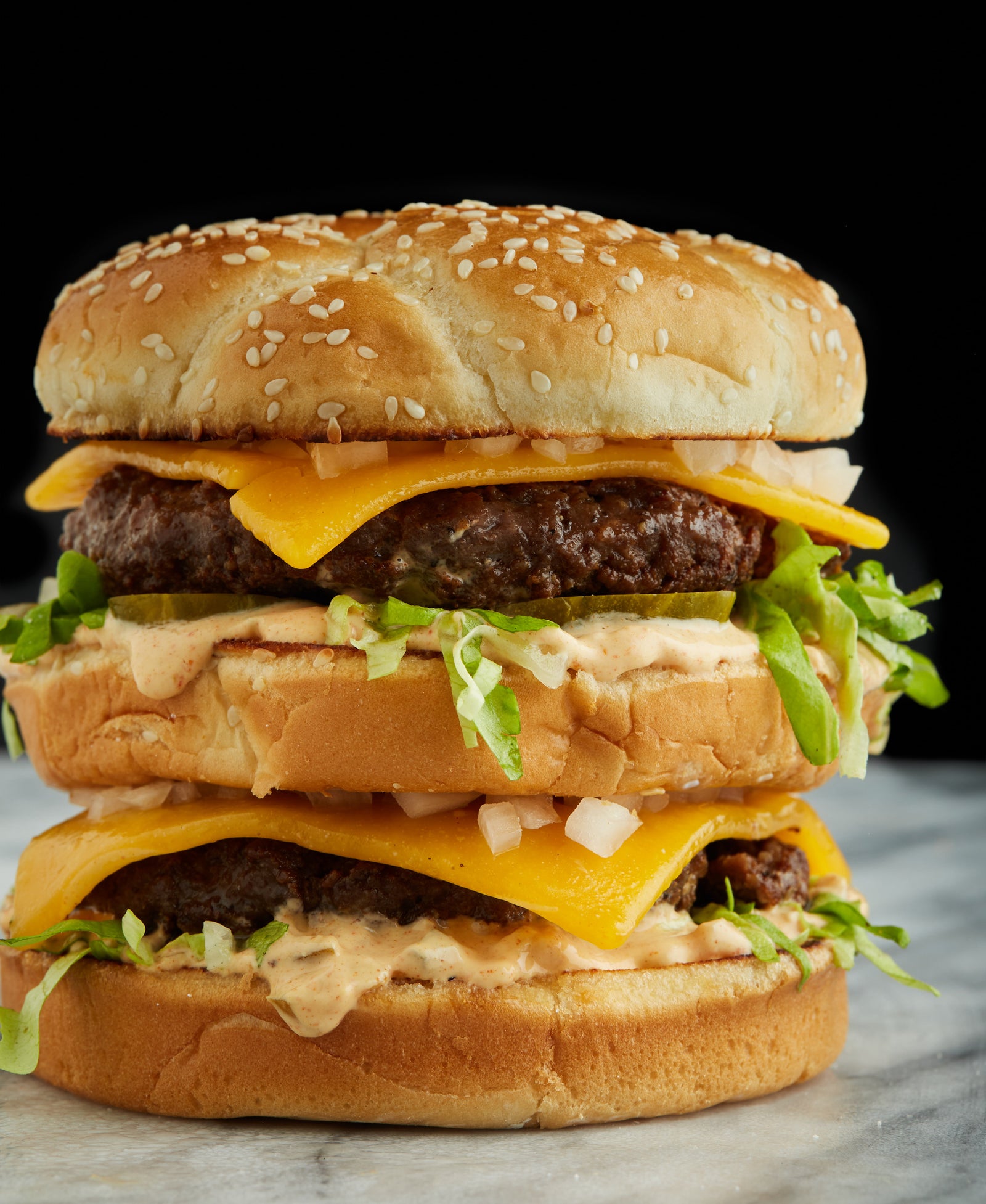 Cat Cora's Copycat McDonald's Big Mac