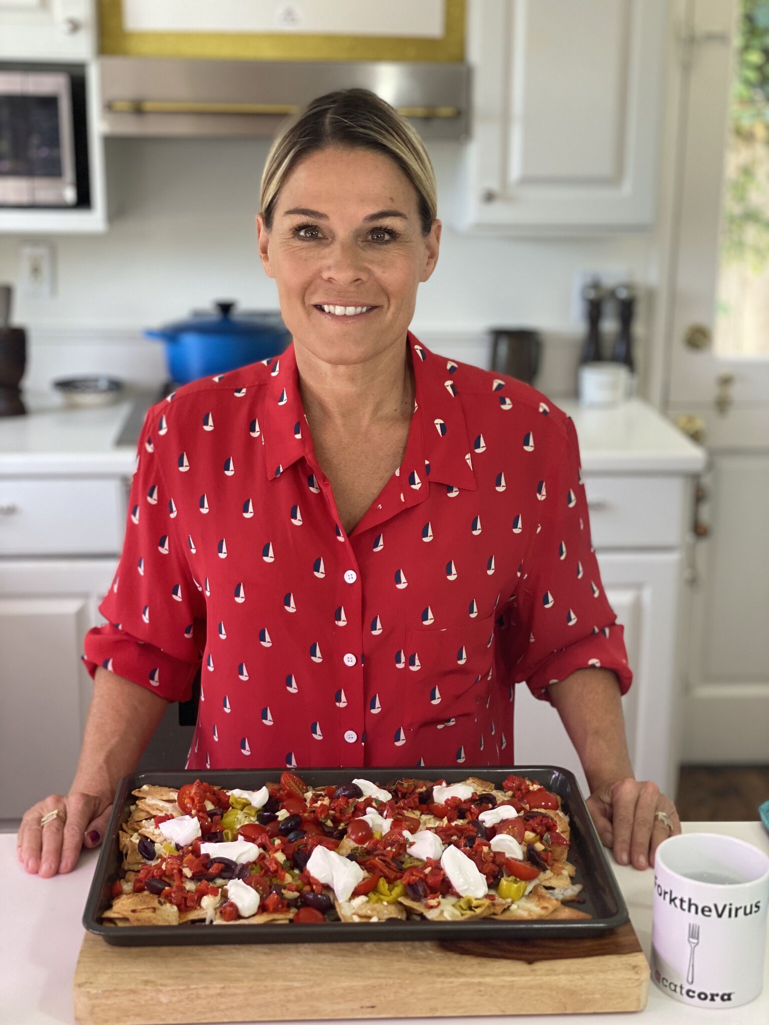 Cat Cora's Greek Style Nachos