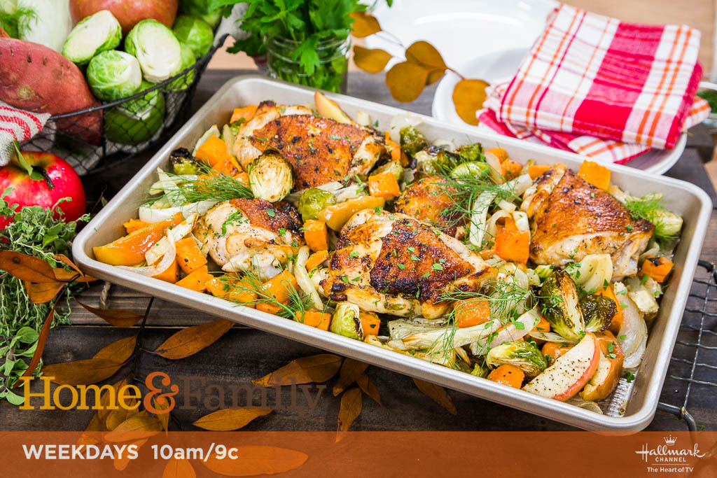 Cat Cora’s Fall Sheet Pan Chicken