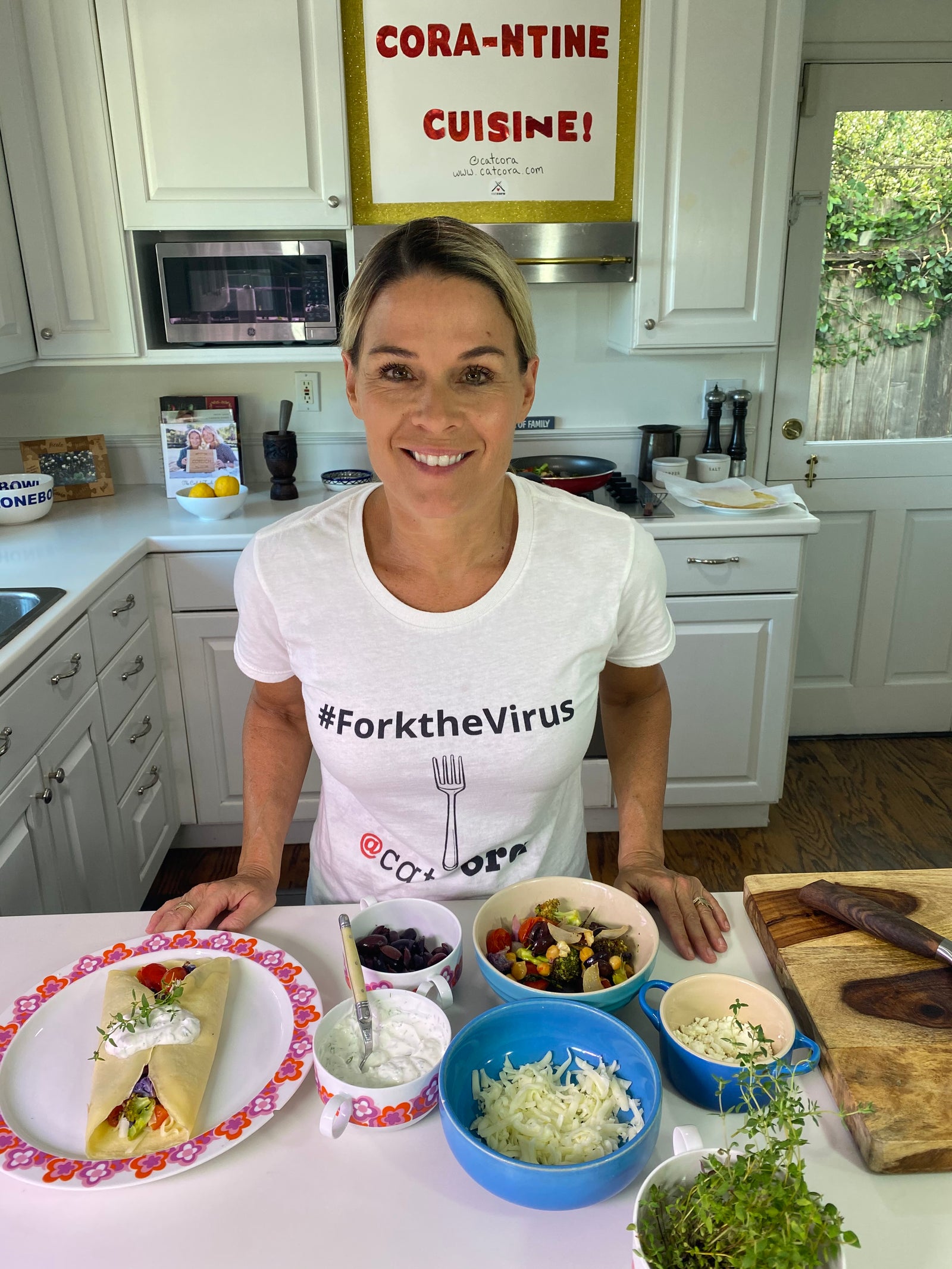 Cat Cora’s Mediterranean Crepes