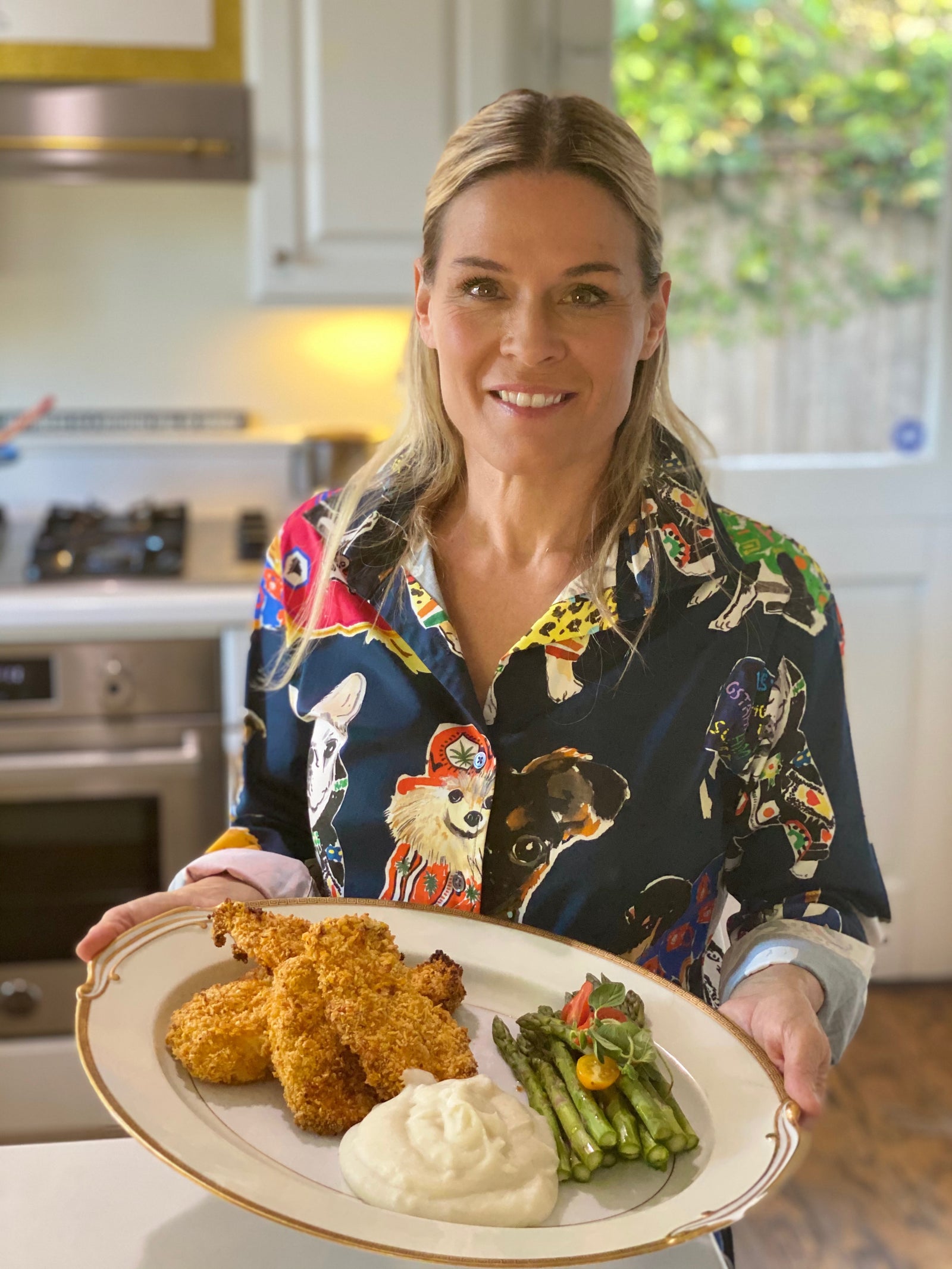 Cat Cora's Crispy Baked "Fried" Chicken