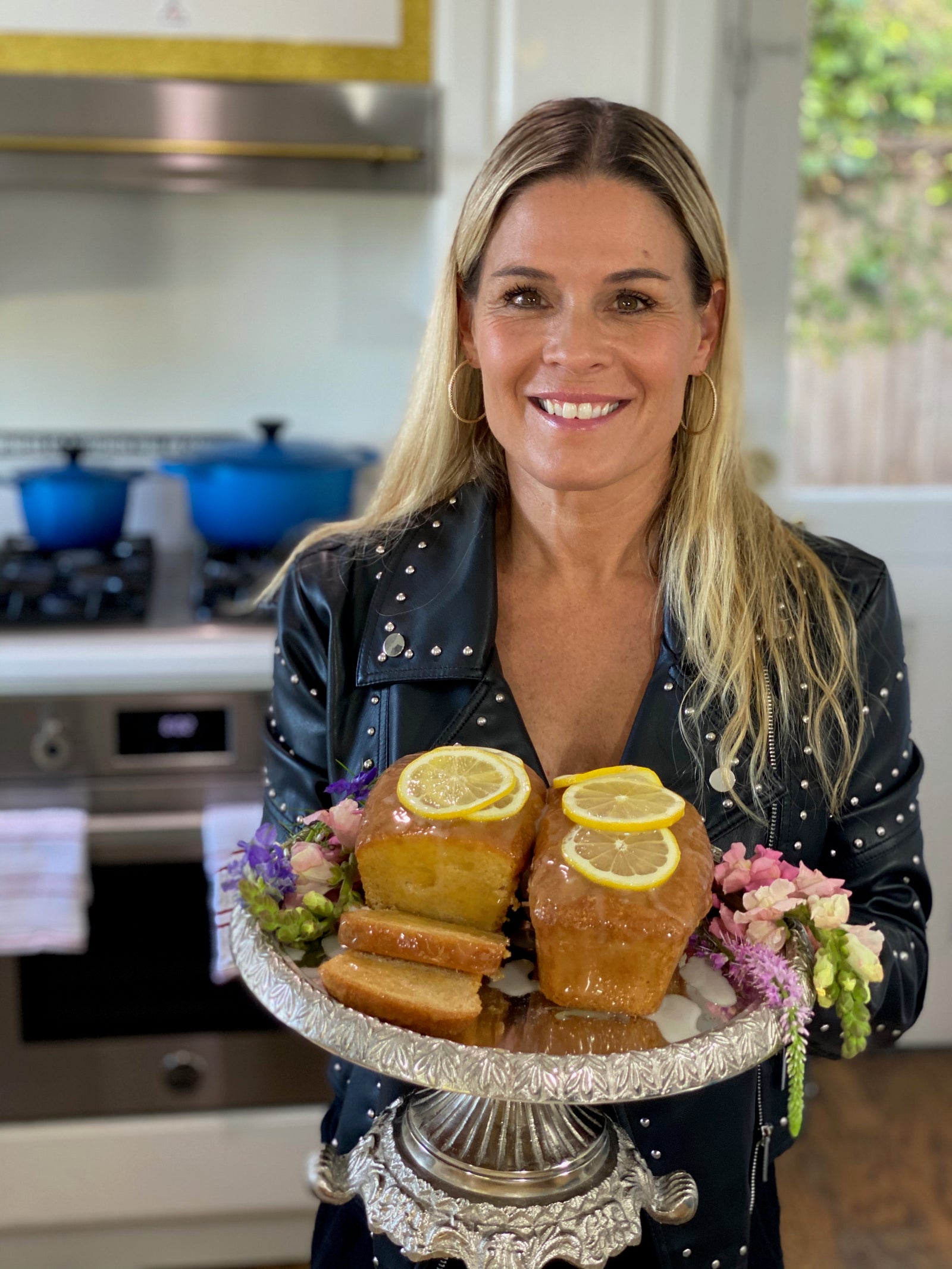 Cat Cora’s Lemon Curd Cake