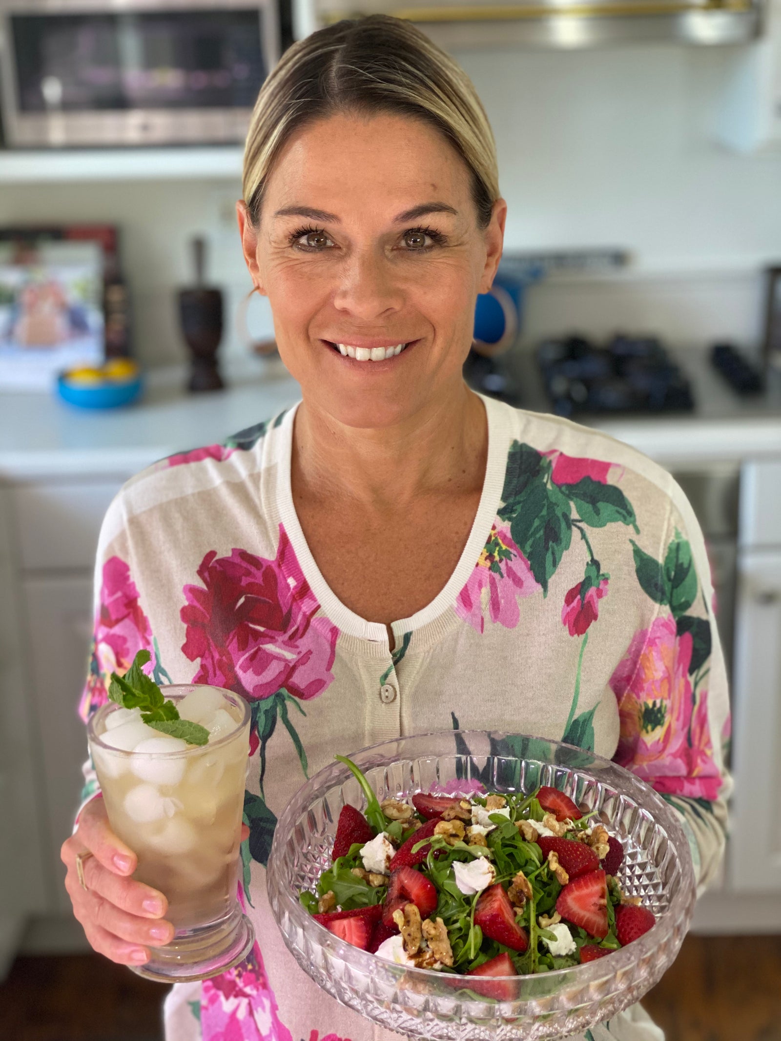 Cat Cora's Strawberry, Arugula, Walnut and Goat Cheese Salad