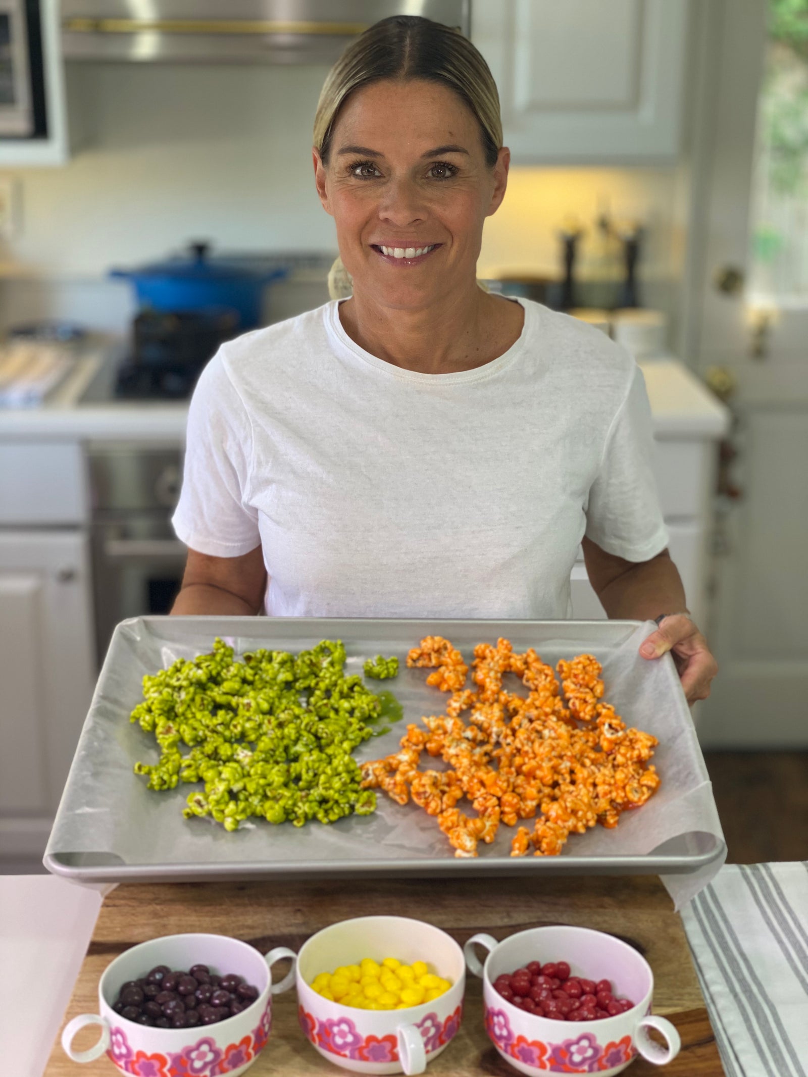 Cat Cora’s Rainbow Skittles Popcorn