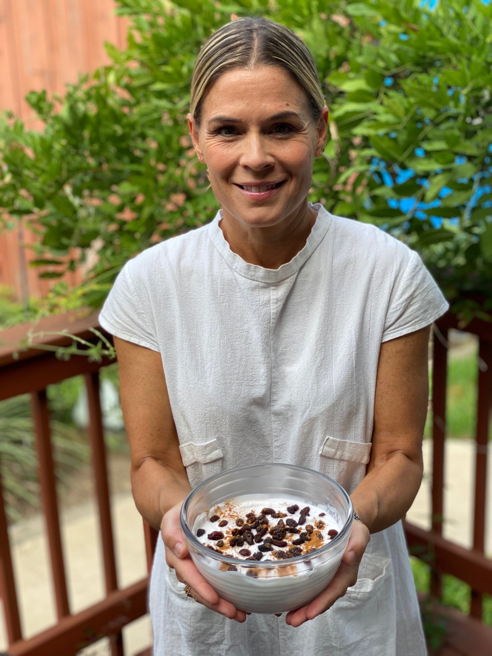 Cat Cora’s Raisin Cinnamon Yogurt Dip