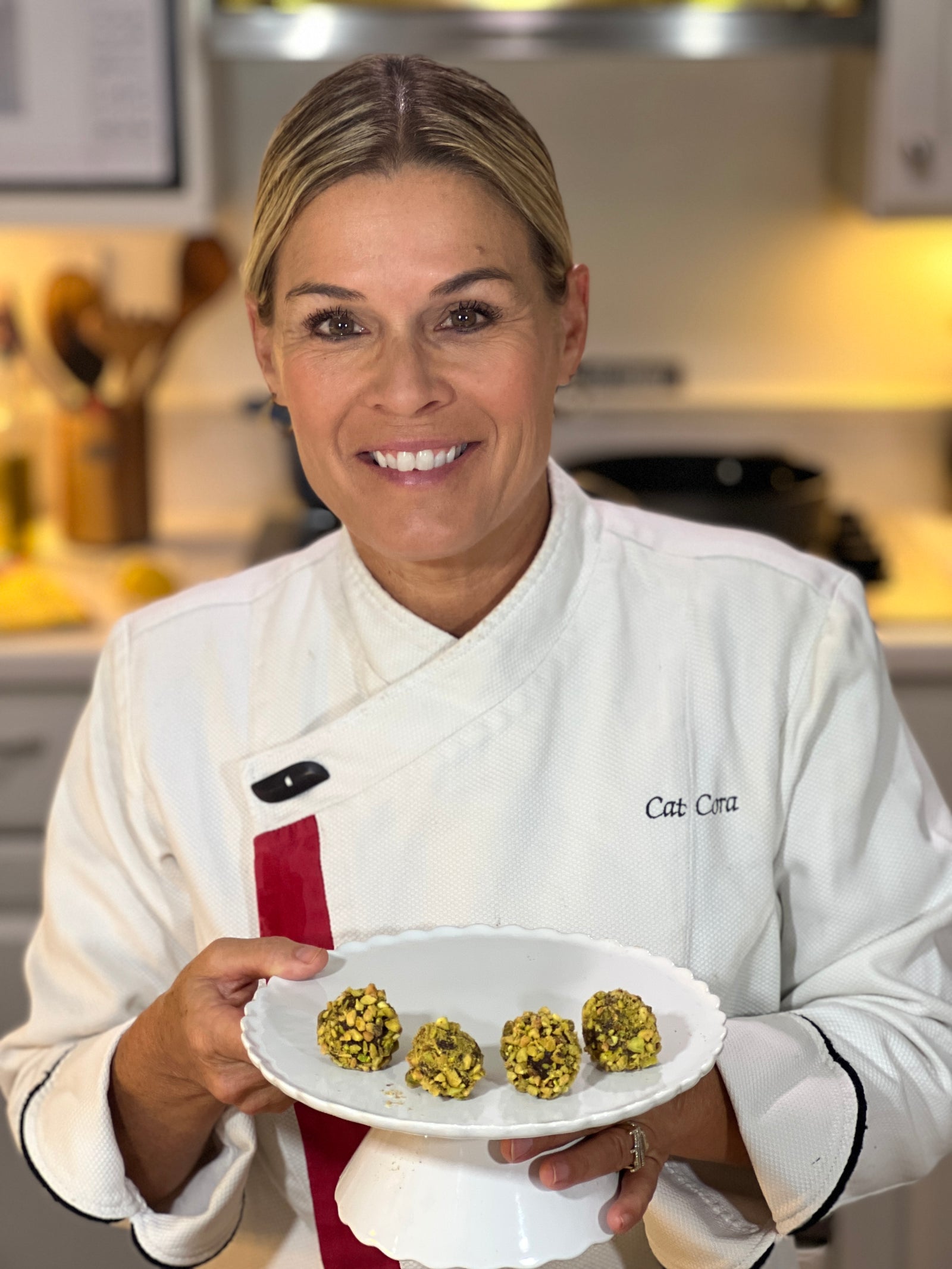 Cat Cora’s Chocolate Pistachio Truffles