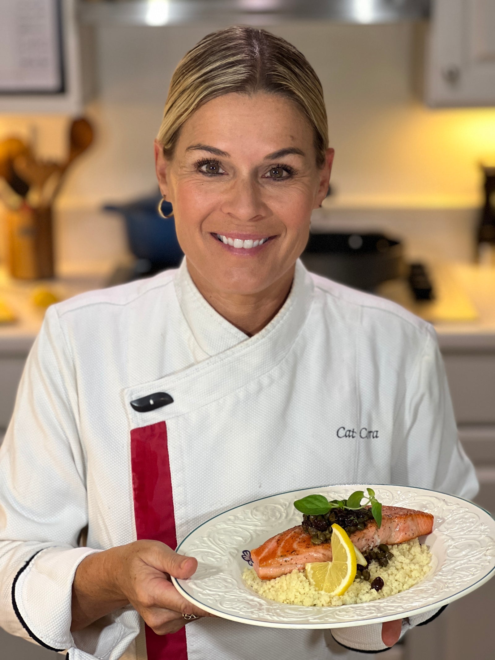 Cat Cora's Pan Seared Salmon Agro-Dolce