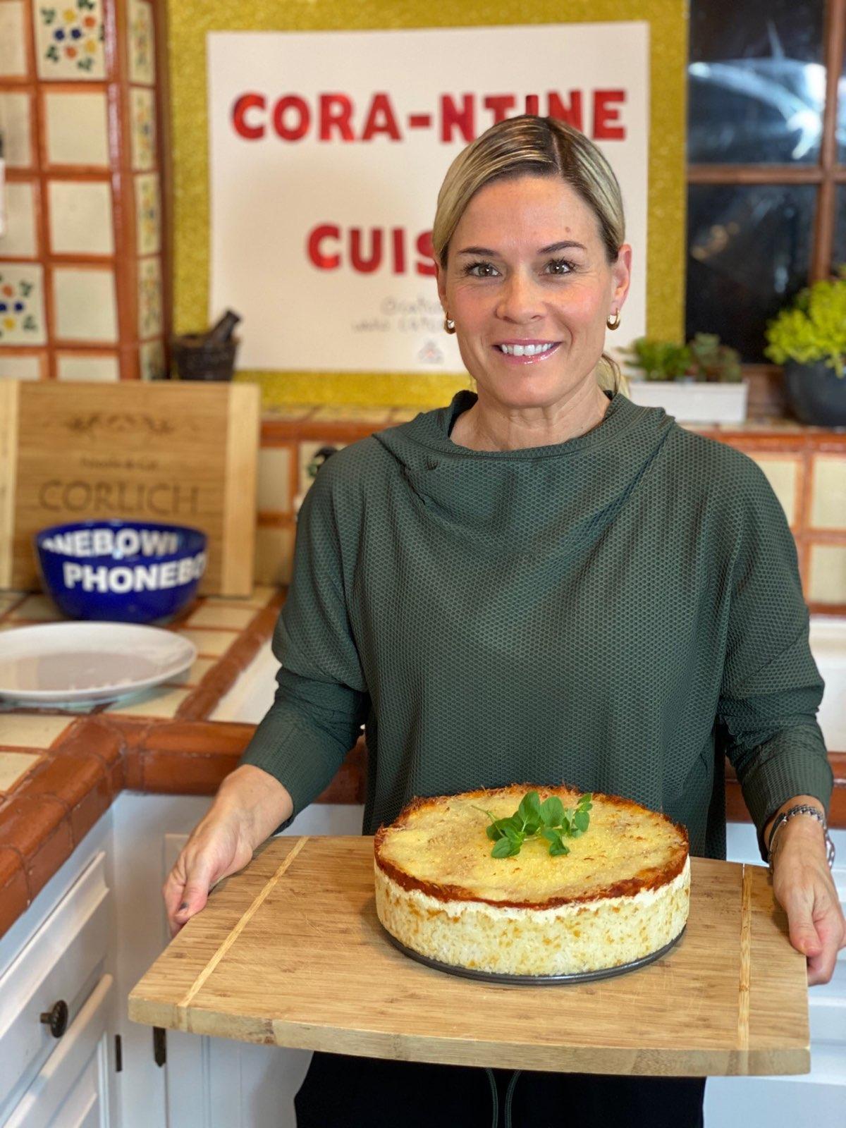 Cat Cora’s Mediterranean Crispy Rice Pie