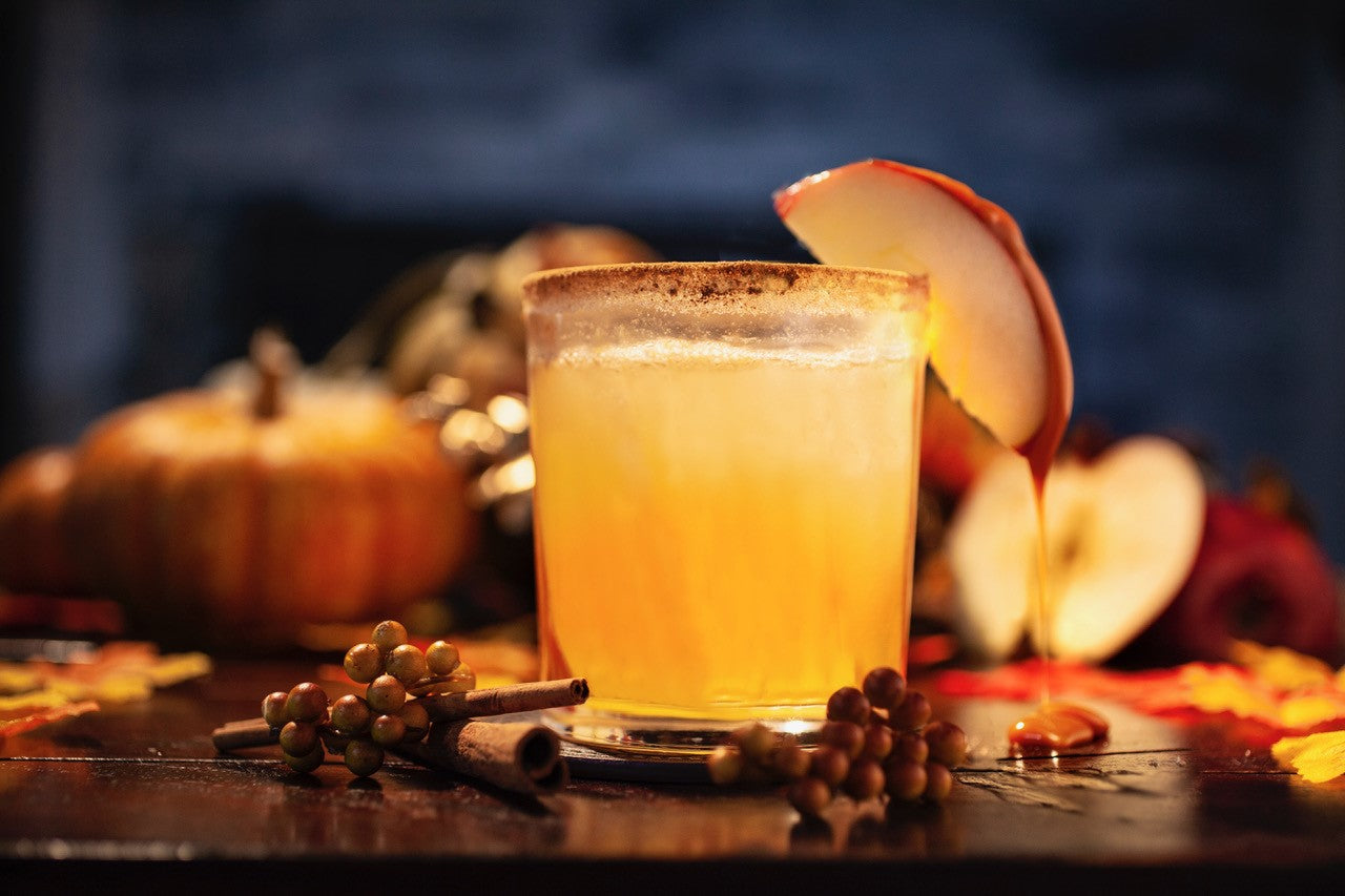 Cat Cora’s Iced Caramel Apple Cider Margaritas