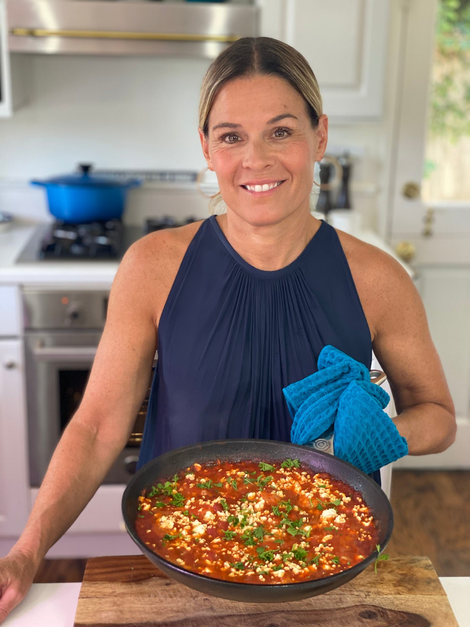 Cat Cora’s Baked Mediterranean Shrimp with Tomato and Feta