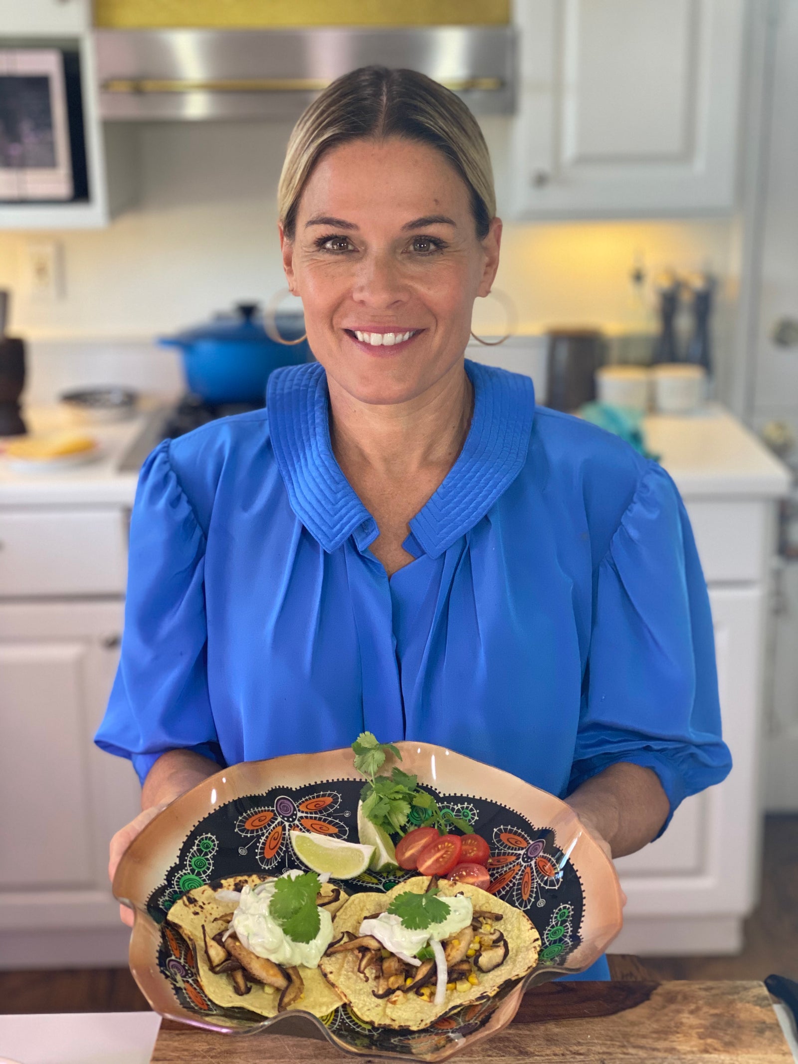 Cat Cora’s Mushroom and Street Corn Tacos