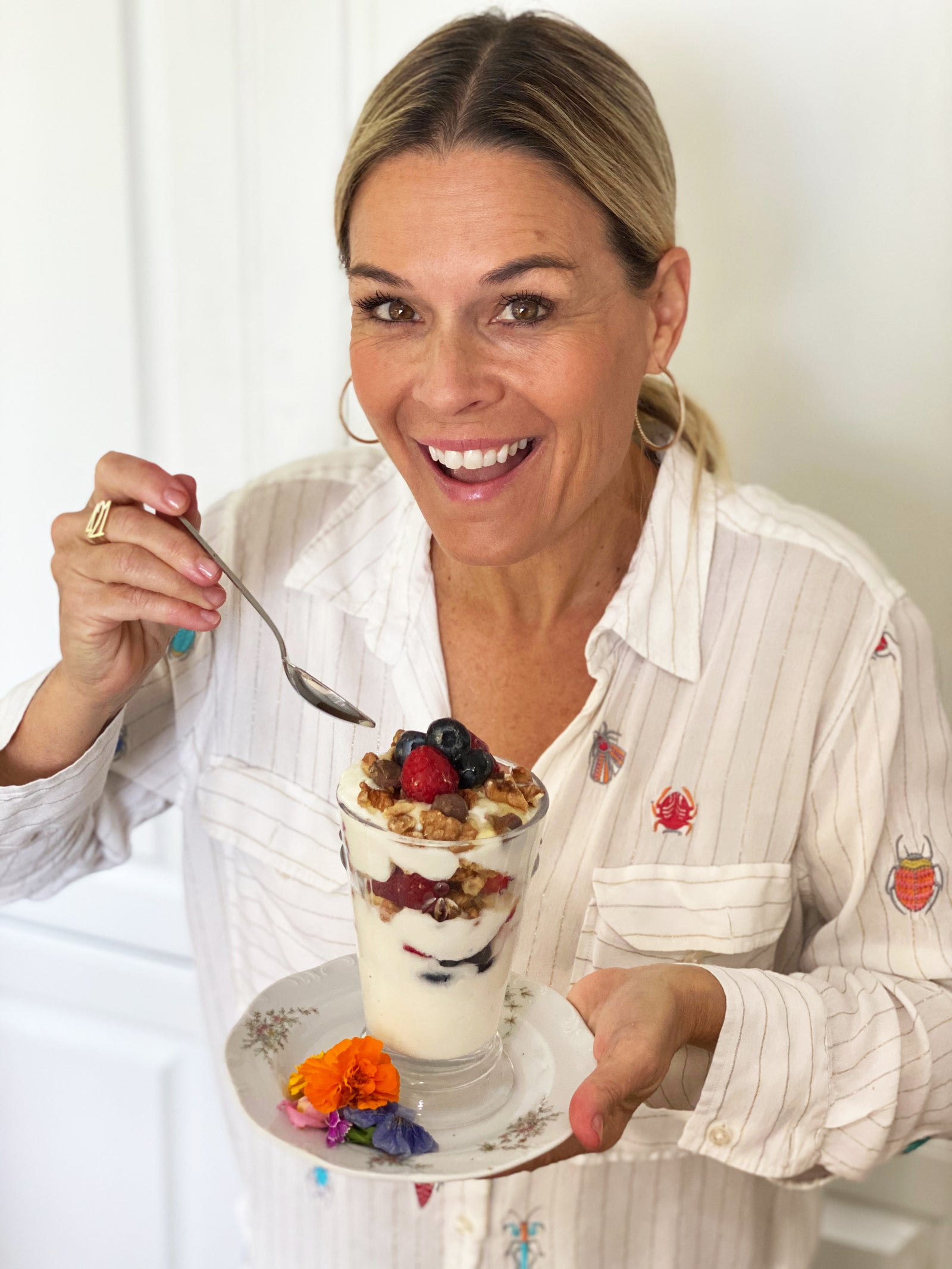 Cat Cora’s Yogurt, Walnut and Fruit Parfait