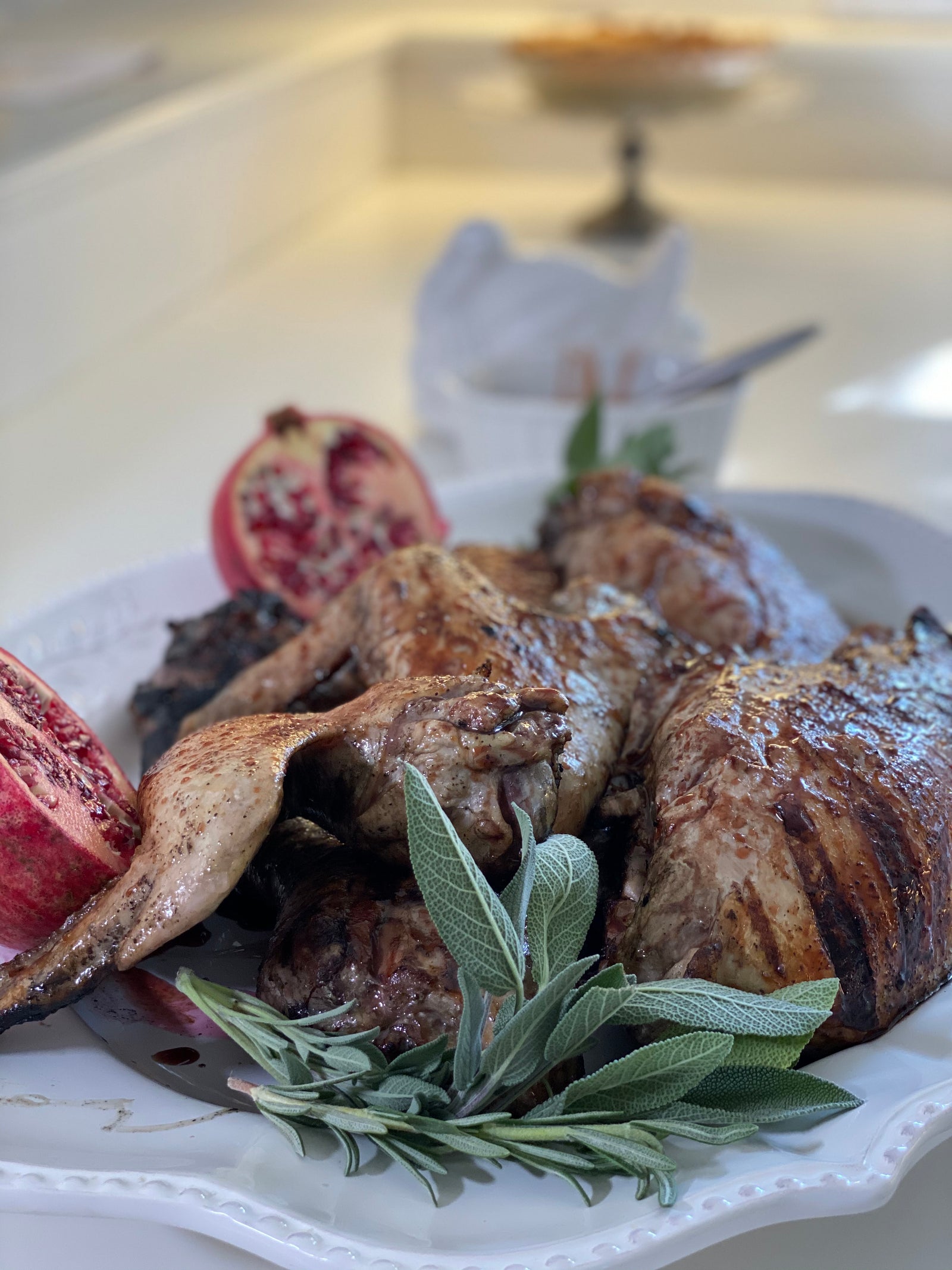 Pomegranate Glazed Grilled Turkey