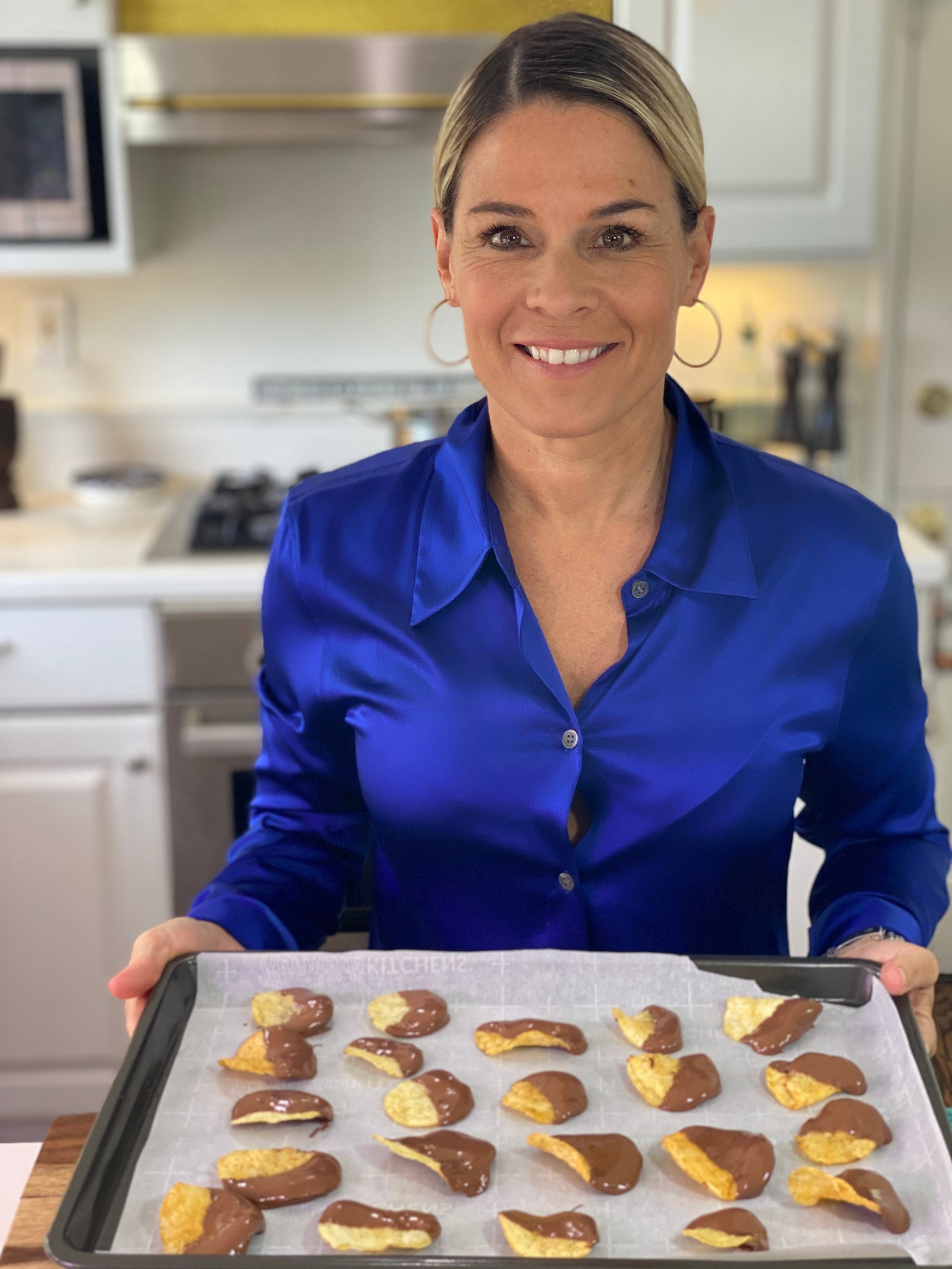 Cat Cora’s Chocolate Covered Potato Chips