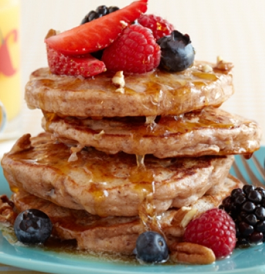 Lemon-Pecan Pancakes