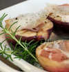 Grilled Stonefruit with Prosciutto & Cheese