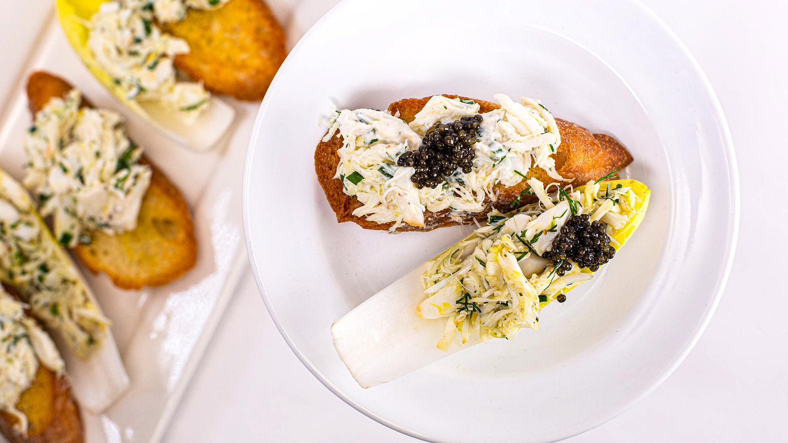 Cat Cora's Crab Salad Crostini, "Crabiar Toast"